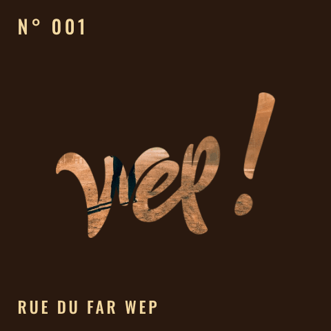 Logo Wep! N° 001 — Rue du Far Wep, logo animé à collectionner