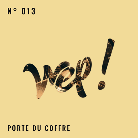 Logo Wep! N° 013 — Porte du coffre, logo animé à collectionner