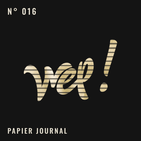 Logo Wep! N° 016 — Papier journal, logo animé à collectionner