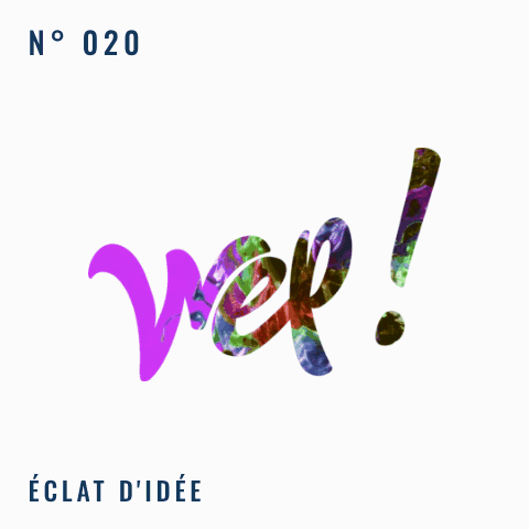 Logo Wep! N° 020 — Éclat d'idée, logo animé à collectionner
