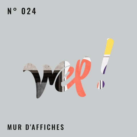 Logo Wep! N° 024 — Mur d'affiches, logo animé à collectionner